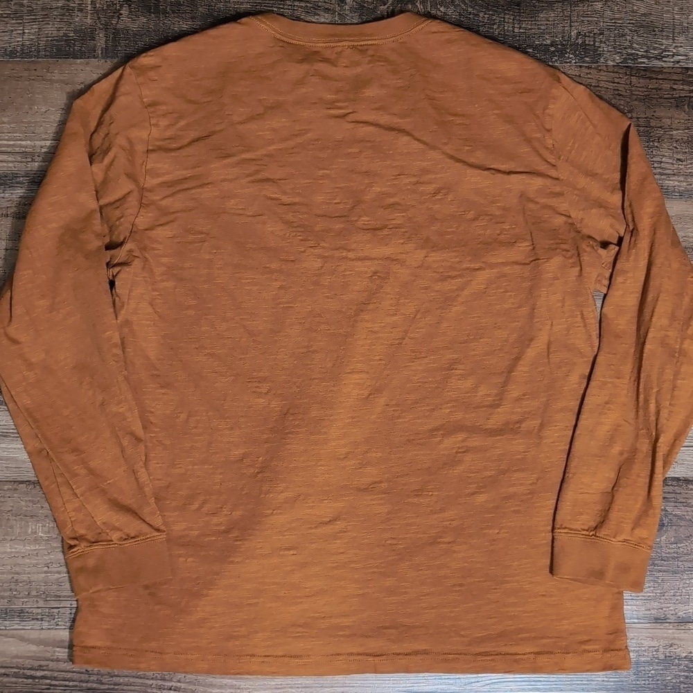 Devil-Dog Manufacturing Long Sleeve Pocket Tee Size XL in Burnt Orange - Picture 6 of 8